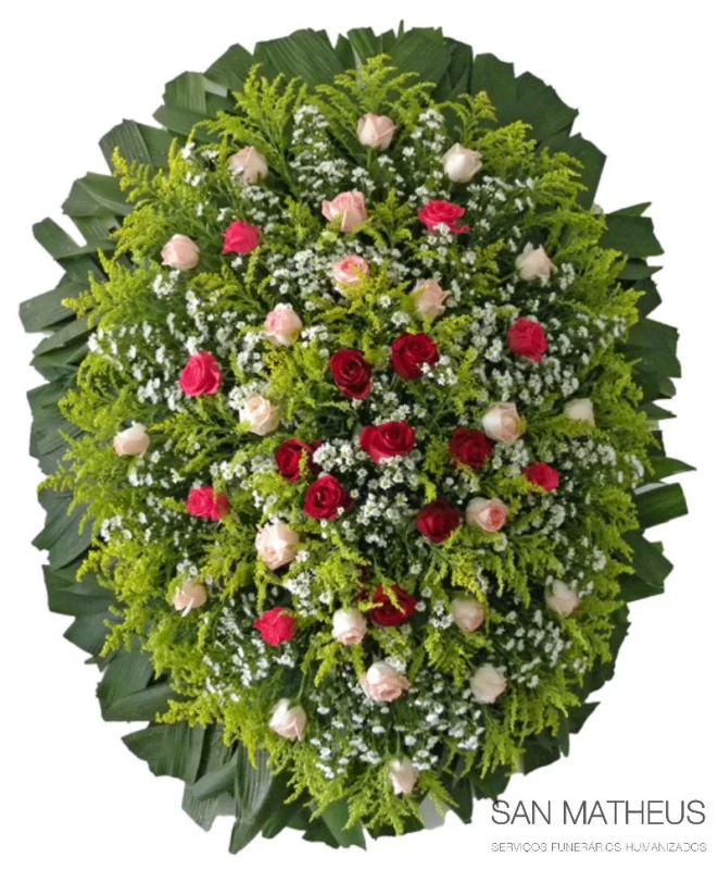 Coroa de flores para homenagens